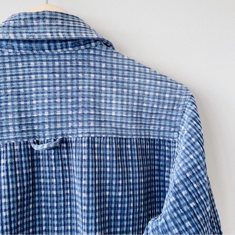 Vintage Cotton Ginny oversized shacket fuzzy waffle knit Medium shirt - Picture 12 of 17